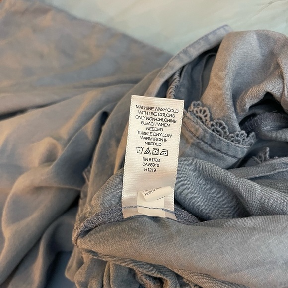 Maurice’s Chambray Jumpsuit, Blue, Size L, EUC - Picture 6 of 8